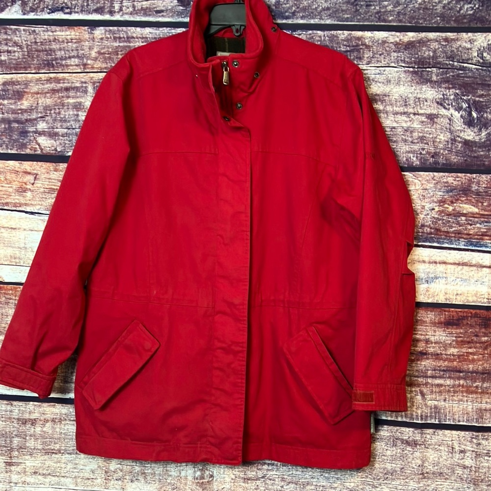 Pacific Trail Coat Chores Work Red Size Medium M Drawstring Women’s - Picture 1 of 14